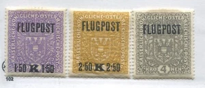 Austria 1918 overprinted Airmails mint o.g. hinged - Picture 1 of 1