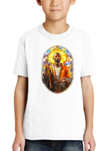NEW Art Society YOUTH LEGEND STAINED GLASS VOL 1 WHITE Tee Shirt XS-XL MADE USA - Picture 1 of 3