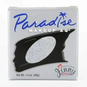 Pintura facial de maquillaje profesional para pastel plateado Mehron Paradise AQ 1,4 oz - Imagen 1 de 2