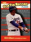 1989 Fleer For The Record Kirk Gibson D Los Angeles Dodgers #4