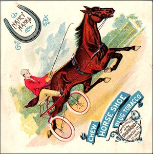 RARE 1890s Nancy Hanks & The Bard Racehorse Directum,Horse Shoe Tobacco,Drummond - Picture 1 of 3