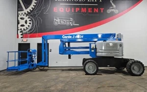 2014 GENIE Z60/34 ARTICULATING DIESEL PNEUMATIC BOOM LIFT STK 13891 - Picture 1 of 10