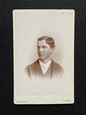 Antique Pasadena California Identified Handsome Man Cabinet Photo Card