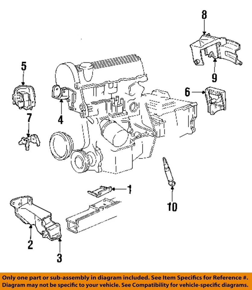 CHRYSLER OEM 91-93 Daytona Motor Transmisión Montaje Lateral 4612093 Foto 1 de 1