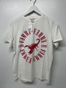 H&M T-shirt Graphic "Scorpion - FEMME", Off white Size 8 - Picture 1 of 4