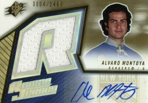 RARE 2005-06 ALVARO MONTOYA RANGERS SPX ROOKIE JERSEY AUTOGRAPH CARD # 4 / 1499 - Picture 1 of 1