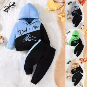 Kleinkind Baby Jungen Kapuzenpullover Sporthose Set Trainingsanzug Hoodie Jogger - Bild 1 von 27