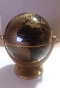 Mini globo terraqueo mar dorado, globo metalisé,10cm - Imagen 1 de 11