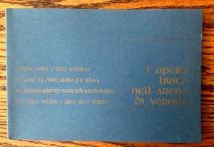 L'Opera Lirica dell' Arena di Verona Aida Photo Memory Book 1969 VF - Picture 1 of 4