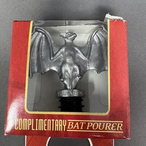 Bacardi Rum Flaschenverschluss Ausgießer Gothic Fledermaus Zinn Liquid Bar Ausgießer - Bild 1 von 4