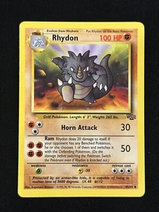 Rhydon - 45/64 - Ungewöhnlich - Unlimited Edition Dschungel Pokemon LP - Bild 1 von 2
