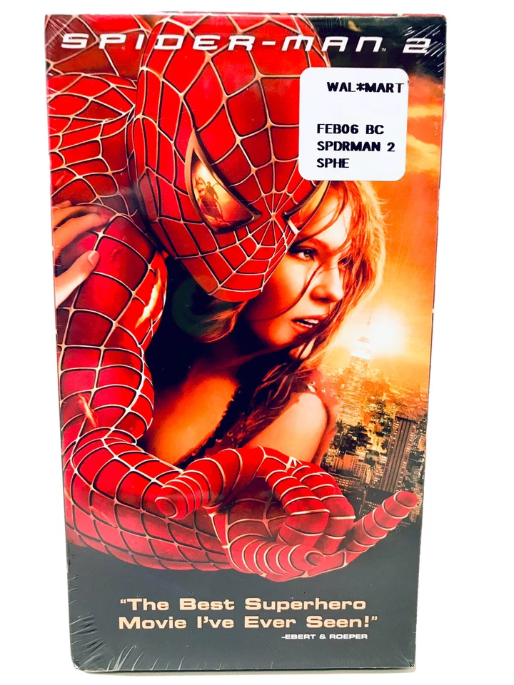 Spider-Man 2 VHS Movie 2004 Factory Sealed Watermark Toby Maguire Kirsten Dunst - Image 1 of 4