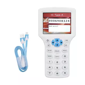 New 10 Frequency RFID/NFC Smart Card Reader Elevator Writer Copier IC ID Sensor - Picture 1 of 14