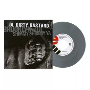 OL' DIRTY BASTARD: Shimmy Shimmy Ya / Brooklyn Zoo SILVER 7" Vinyl WU-TANG CLAN - Picture 1 of 3