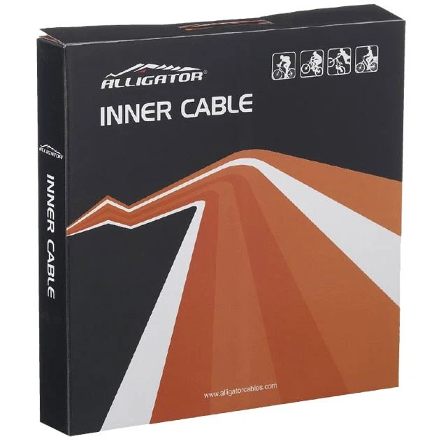 Cables de freno galvanizados para bicicleta de montaña - 1700 mm, diámetro de 1,6 mm, paquete de 100 Foto 1 de 1