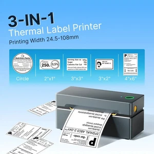 Thermal Printer, 4x6 Shipping Label Printer, For Small Business, Thermal Printer - Picture 1 of 25