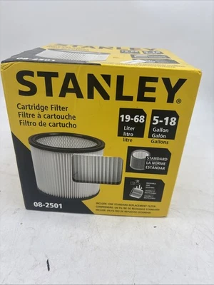 Stanley vacuum 8111007W wet dry filter Stanley 08-2501 5-18 gallon - Image 1 of 3