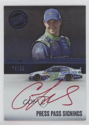 2015 Press Pass Signings Blue Red Ink /99 Casey Mears #PPS-CM Auto - Image 1 of 2