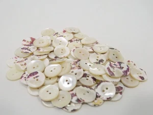 100 vecchi bottoni in madreperla 17 mm bottoni in madreperla Button Knopffabrik *16* - Foto 1 di 8