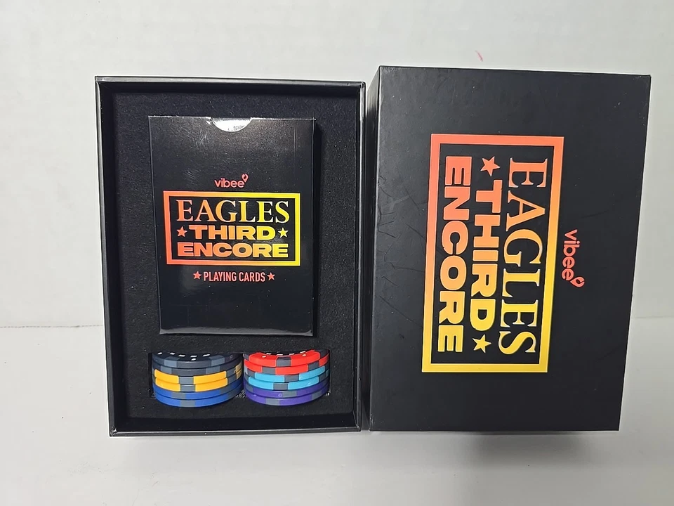 Eagles Third Encore Playing Cards & Porker Chips Las Vegas Concierto 2025 VIP  Foto 1 de 4