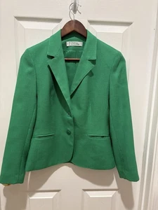 Vintage Prestige of Boston grüner Blazer Damen Anzugjacke Größe 6 - Bild 1 von 8