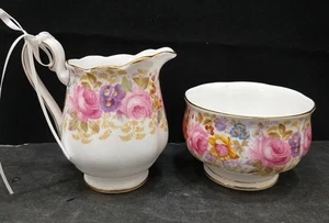 Royal Albert Bone China England "Serena" Milchkännchen & Zuckerdose Set - Bild 1 von 7
