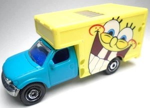 2010 MATCHBOX SPONGEBOB SQUAREPANTS MBX MOVING TRUCK  BLUE & YELLOW DIECAST 3" - Picture 1 of 6