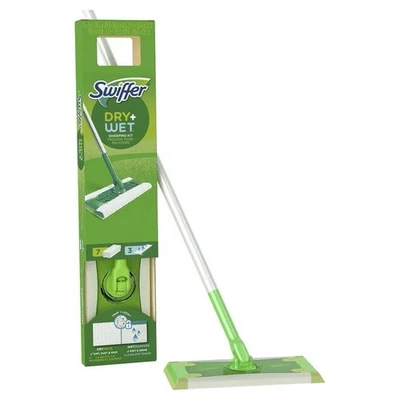 Swiffer Sweep + Mop,Broom & Mop Alternative,Dry & Wet Floor Cleaner,Fresh Scent - Image 1 of 4