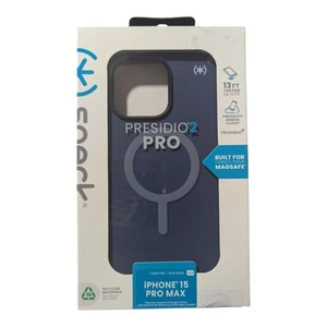 Q4. Speck Presidio2 Pro with MagSafe Case For iPhone 15 Pro Max - Blue - Picture 1 of 1