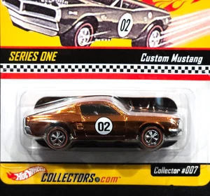 Hot Wheels Custom Mustang RLC Neo-Classics Red Line Club Car HWC 06780/10000 Ora - Picture 1 of 4