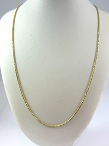 STUNNING 14K YELLOW GOLD SMOOTH TUBE SNAKE CHAIN NECKLACE 6.1G - Picture 1 of 6
