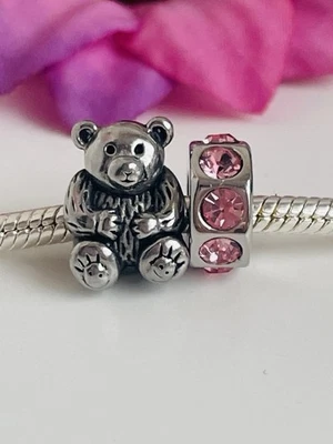 Charm Morellato Drop Orsetto Teddy 🧸 E Rosa - Immagine 1 di 4