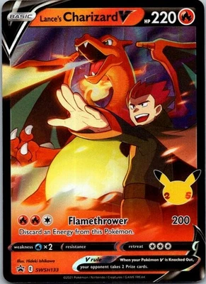 Lance's Charizard V Promo SWSH: Sword & Shield Promo Cards SWSH133 NM - Image 1 of 2