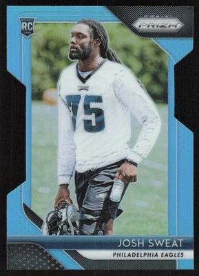 2018 Panini Prizm Prizm Light Blue Rookie Josh Sweat /199 Philadelphia Eagles - Image 1 of 2