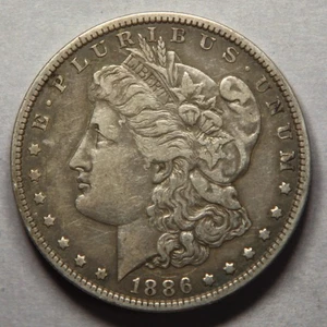 1886-O Morgan Silver Dollar Clashed "E" Reverse 1 $ - Bild 1 von 4
