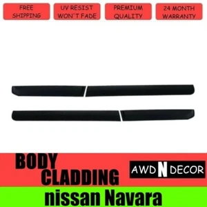 Side Door Body Cladding Guard For Nissan Navara D23 NP300 2014-2020 Slim Trim - Bild 1 von 4