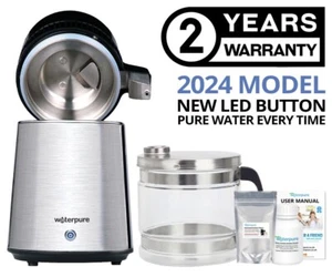 Water Distiller, Stainless Steel, Glass Jug, Latest 2024 Model - Water Pure - Picture 1 of 25