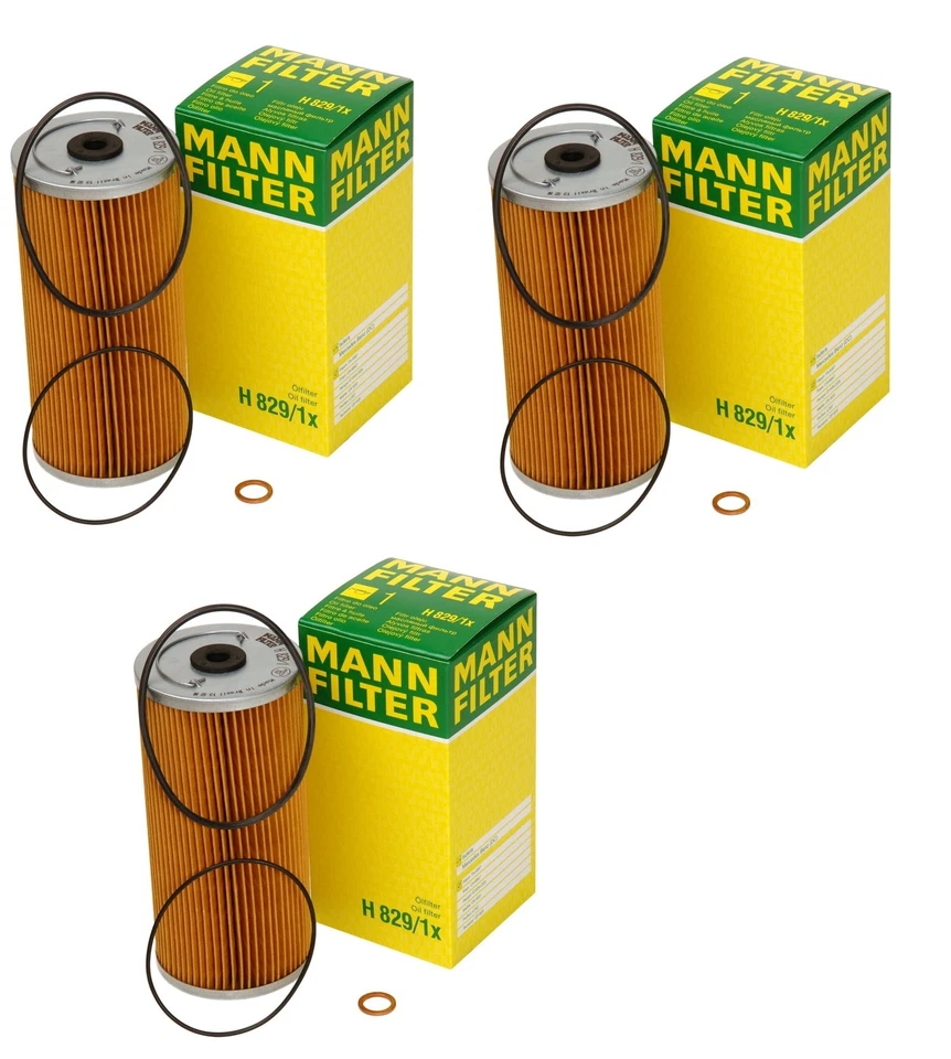 NUEVO Juego de 3 Kits de Filtro de Aceite Mann para Mercedes Benz 400E 400SE 500E 500SL E420 Foto 1 de 1