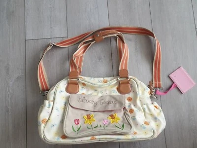 Pink Lining Blooming Gorgeous Floral/Dragon Fly Baby/Nappy Bag - image 1 of 4