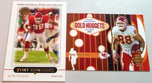 2005 Topps Gold Nuggets Tony Gonzalez Kansas City Chiefs #143 - Picture 1 of 8