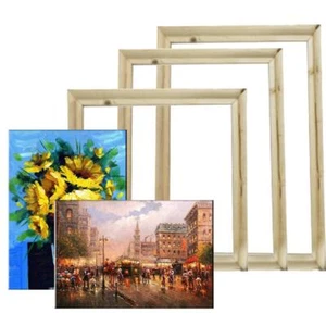 Wood Frame For Canvas Oil Painting Picture Nature Frames For Diamonds Painting - Picture 1 of 18