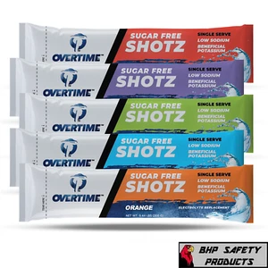 Overtime Electrolyte Replacement Drink Mix-Single Serve Shotz Variety Sugar Free - Picture 1 of 1