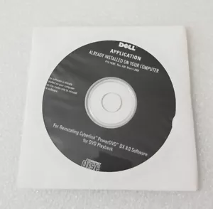 OEM Dell Cyberlink PowerDVD DX 8.0 for DVD Playback Genuine Driver - Sealed - Picture 1 of 2