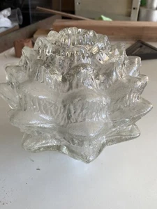 Artichoke Shape Clear Glass Art Deco Light Shade Cover Free Shipping USA - Picture 1 of 5