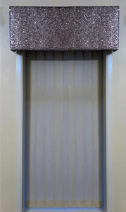 Sparkly Sequin Gun Metal Grey Glitter Window Pelmet Material -Do It Your Self- - Picture 1 of 10