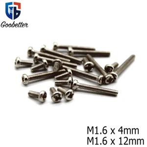 M1.6 Small Tiny Micro Miniature Screws Zinc Alloy Phillips Pan Head Bolt Micro - Picture 1 of 5