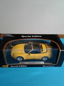 Maisto 1/18 Maserati Spyder Yellow Box Is Damaged - Picture 1 of 6