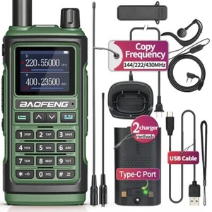 Digital Handheld Radio Scanner Fire Police VHF FM EMS Ham 2 Way Transceiver Dual - Picture 1 of 9