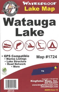 Mapa de pesca en el lago Watauga-1724 - Imagen 1 de 1