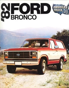1982 Ford Bronco Standard XLT Lariat XLS Dealer Sales Brochure - Picture 1 of 1